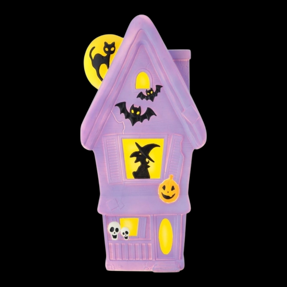 Halloween 24 in Witch Haunted Purple House BLOW MOLD